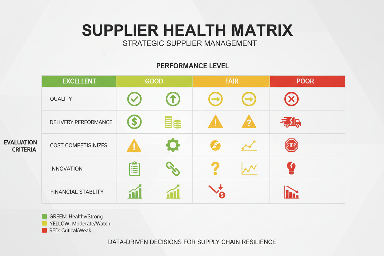 Panel Health Matrix Supplier Health Matrix – DecisionKits