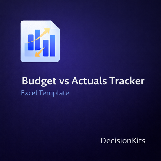 Annual Budget vs Actuals Tracker Excel Template