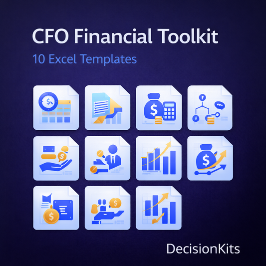 CFO Financial Toolkit — 10 Excel Templates Bundle
