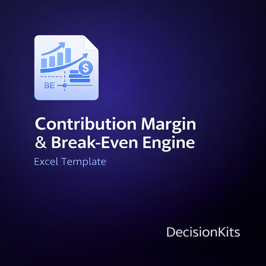 Contribution Margin & Break-Even Engine Excel Template