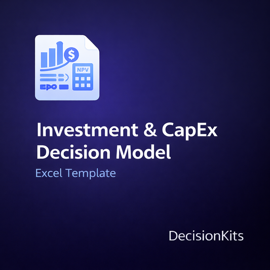 Investment & CapEx Decision Model Excel Template