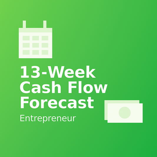 Entrepreneur 13-Week Cash Flow Forecast