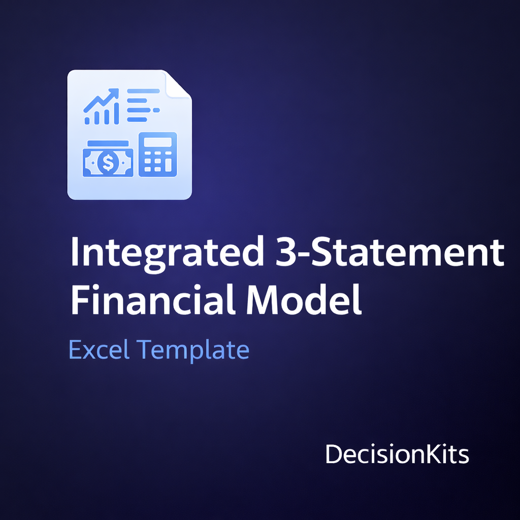Integrated 3-Statement Financial Model Excel Template | CFO Tools ...