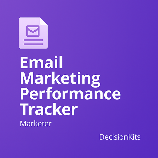 Email Marketing Performance Tracker — Excel Template