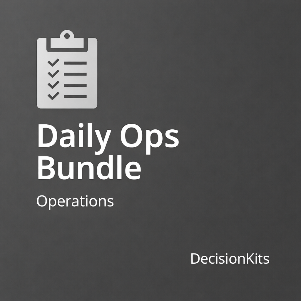 Operations Bundle Full 10 Templates