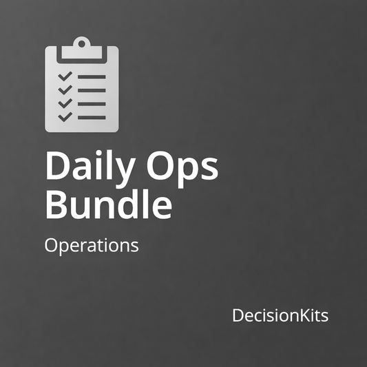 Operations Bundle Full 10 Templates