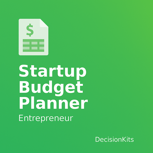 Startup Budget Planner for Entrepreneurs