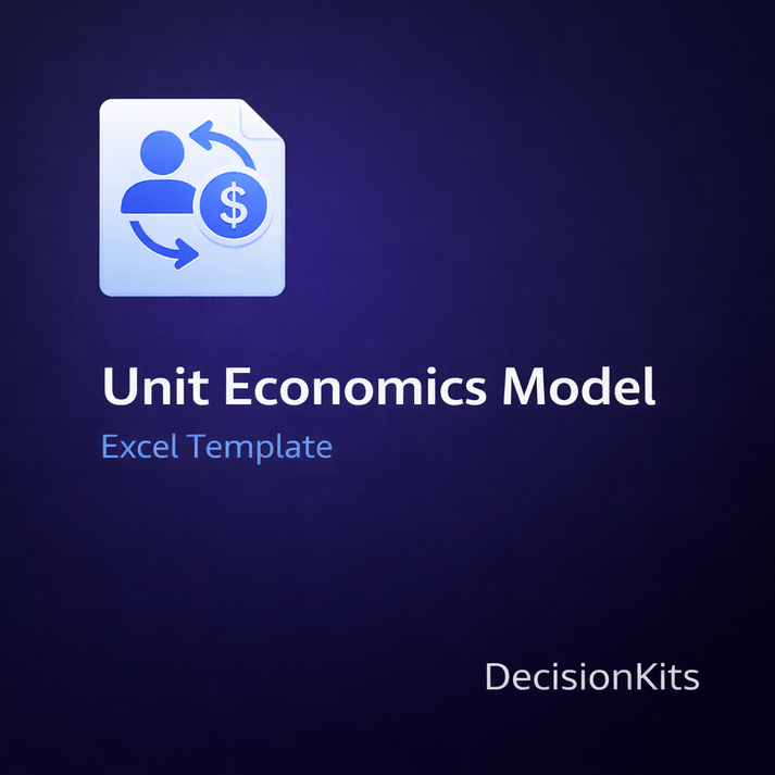 Unit Economics Excel Template (CAC, LTV, Payback) | CFO Tools ...